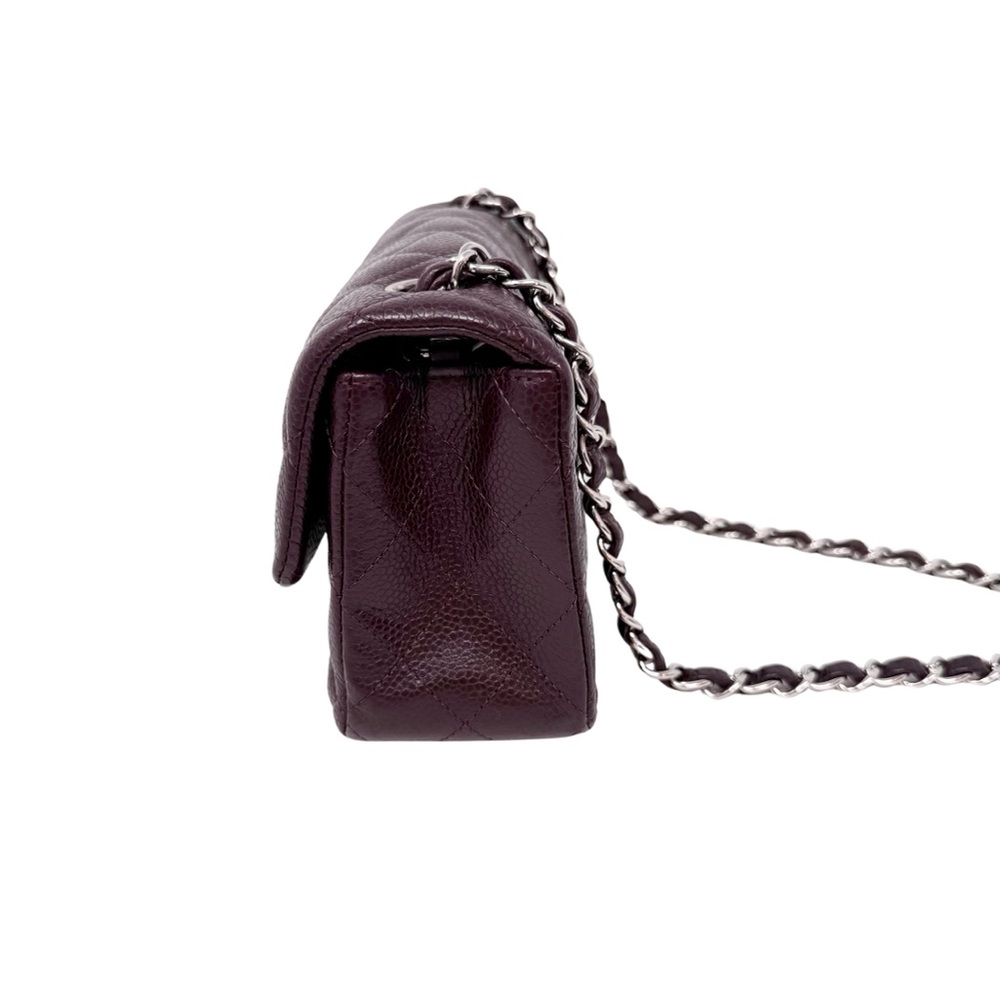 Chanel Caviar Classic Flap Mini Rectangular Burgu… - image 3